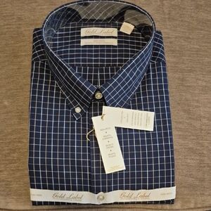 Men's Navy Checkered Shirt